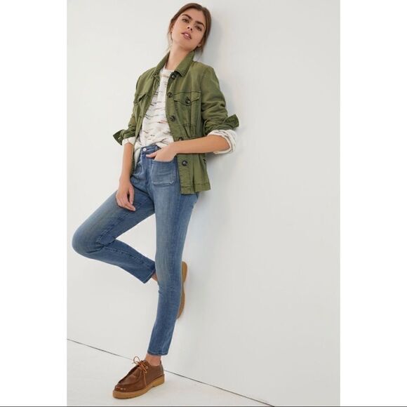 NEW Anthropologie AG Jeans Stevie High-Rise Skinny Crop Ankle Jeans Size 26 & 29